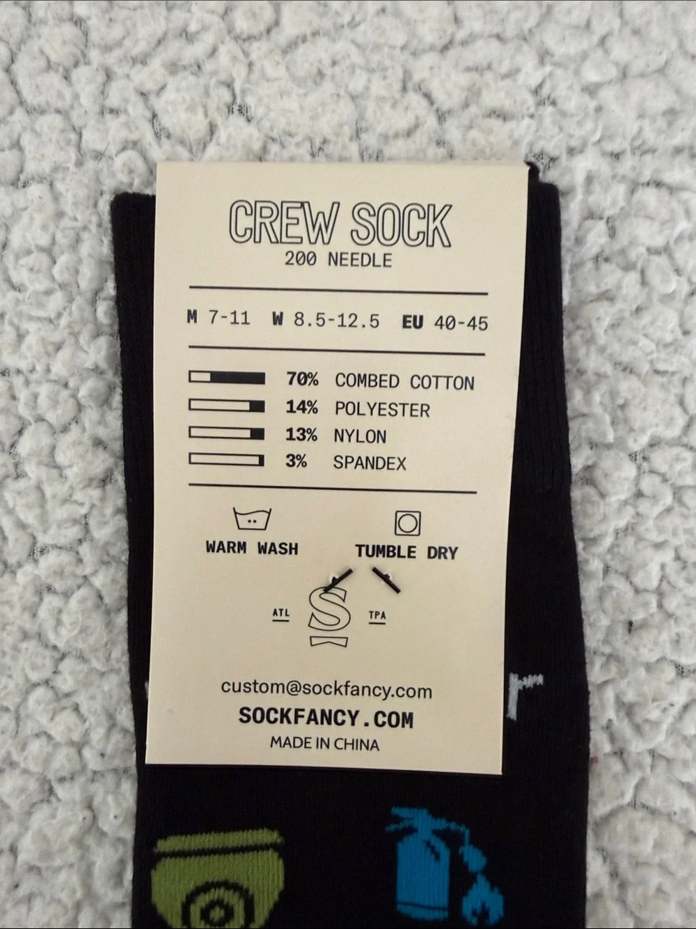 Men’s Sock Fancy Crew Socks
